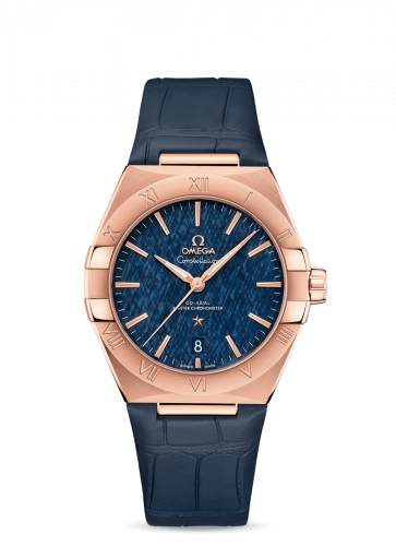 Omega Constellation Master Chronometer 39 Sedna / Blue / Alligator 131.53.39.20.03.001