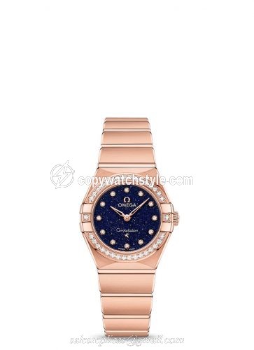 Omega Constellation Manhattan 25 Quartz Sedna Gold / Aventurine / Diamond 131.55.25.60.53.002