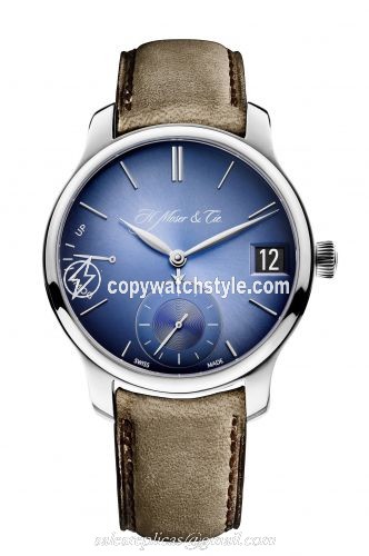 H. Moser & Cie Endeavour Perpetual Calendar, Funky Blue 1341-0207 H. Moser & Cie Endeavour Perpetual Calendar, Funky Blue 1341-0207