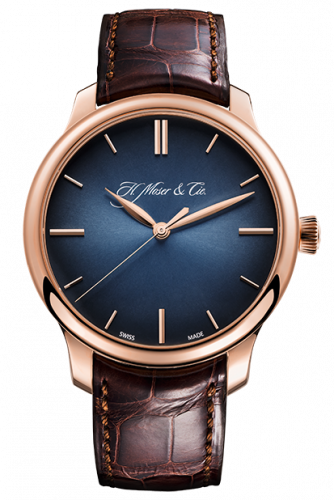 H. Moser & Cie Endeavour Centre Seconds, Red Gold, Blue Fume Dial 1343-0401