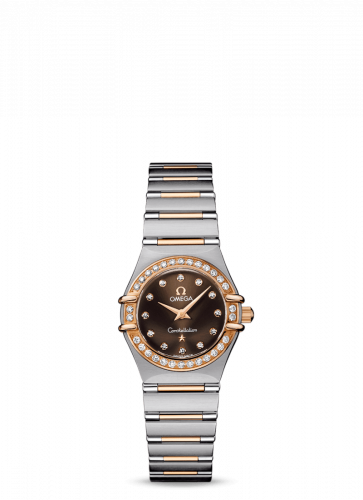 Omega Constellation Quartz 22.5 '95 Stainless Steel / Red Gold / Diamond / Brown 1360.60.00 Omega Constellation Quartz 22.5 '95 Stainless Steel / Red Gold / Diamond / Brown 1360.60.00