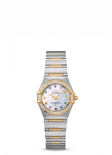 Omega Constellation Quartz 25.5 '95 Stainless Steel / Yellow Gold / Diamond / MOP Iris 1367.79.00 Omega Constellation Quartz 25.5 '95 Stainless Steel / Yellow Gold / Diamond / MOP Iris 1367.79.00