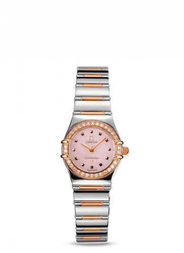 Omega Constellation Quartz 22.5 My Choice Stainless Steel / Red Gold / Diamond / Pink 1368.73.00 Omega Constellation Quartz 22.5 My Choice Stainless Steel / Red Gold / Diamond / Pink 1368.73.00