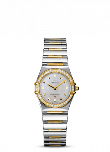 Omega Constellation Quartz 25.5 My Choice Stainless Steel / Yellow Gold / Diamond / White 1376.71.00