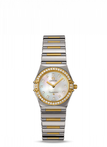 Omega Constellation Quartz 25.5 My Choice Stainless Steel / Yellow Gold / Diamond / MOP 1376.75.00 Omega Constellation Quartz 25.5 My Choice Stainless Steel / Yellow Gold / Diamond / MOP 1376.75.00