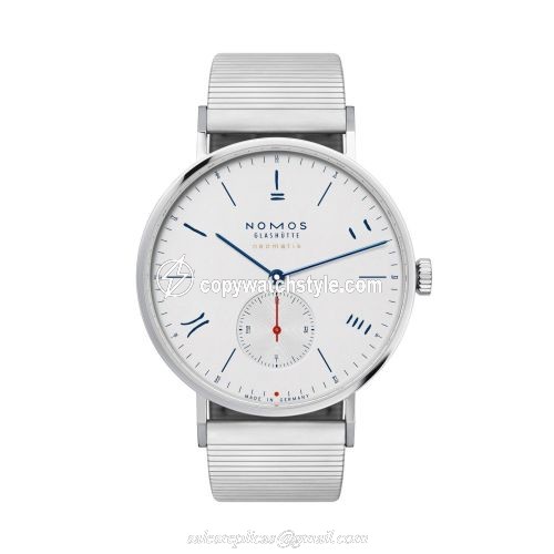 Nomos Glashutte Tangente Neomatik 39 Red Dot 2019 Commemorative Edition Silver 140.S4