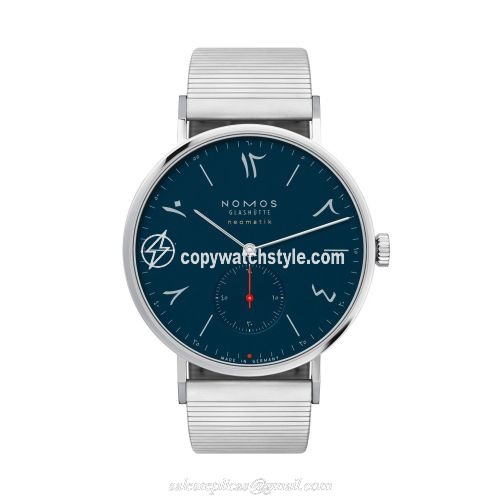 Nomos Glashutte Tangente Neomatik 39 Red Dot 2019 Commemorative Edition Blue 140.S6 Nomos Glashutte Tangente Neomatik 39 Red Dot 2019 Commemorative Edition Blue 140.S6