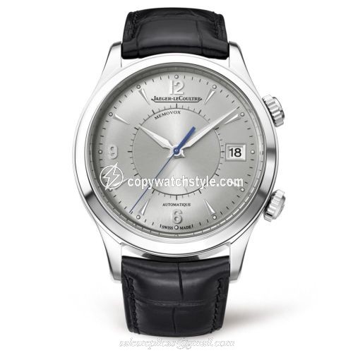 Jaeger-LeCoultre Master Memovox Stainless Steel / Silver / Alligator 1418430 Jaeger-LeCoultre Master Memovox Stainless Steel / Silver / Alligator 1418430