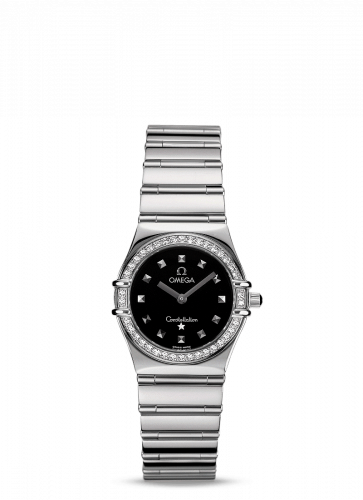 Omega Constellation Quartz 25.5 My Choice Stainless Steel / Diamond / Black 1475.51.00 Omega Constellation Quartz 25.5 My Choice Stainless Steel / Diamond / Black 1475.51.00