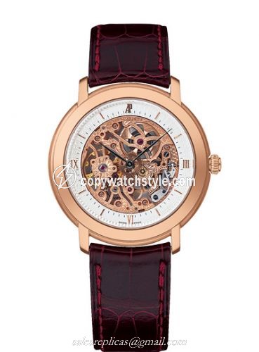 Audemars Piguet Jules Audemars Skeleton Hand-Wound Pink Gold / Silver 15058OR.OO.A067CR.01 Audemars Piguet Jules Audemars Skeleton Hand-Wound Pink Gold / Silver 15058OR.OO.A067CR.01