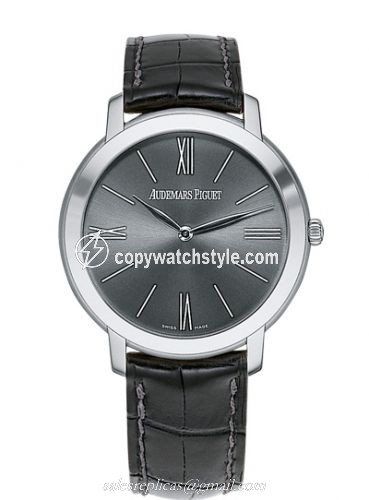 Audemars Piguet Jules Audemars Extra-Thin White Gold / Grey 15093BC.OO.A002CR.01 Audemars Piguet Jules Audemars Extra-Thin White Gold / Grey 15093BC.OO.A002CR.01