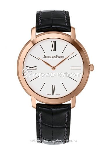 Audemars Piguet Jules Audemars Extra-Thin Pink Gold / White 15093OR.OO.A002CR.01