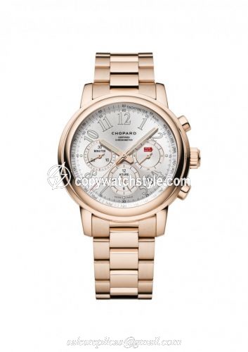 Chopard Mille Miglia Chronograph Rose Gold / Silver / Bracelet 151274-5001 Chopard Mille Miglia Chronograph Rose Gold / Silver / Bracelet 151274-5001