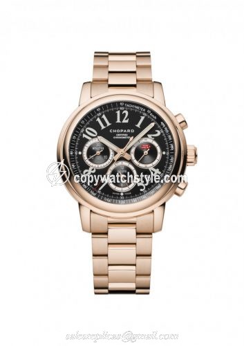Chopard Mille Miglia Chronograph Rose Gold / Black / Bracelet 151274-5002