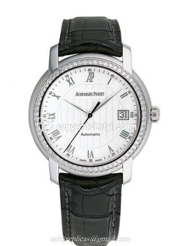 Audemars Piguet Jules Audemars Selfwinding White Gold / Diamond / White 15140BC.ZZ.A002CR.01 Audemars Piguet Jules Audemars Selfwinding White Gold / Diamond / White 15140BC.ZZ.A002CR.01
