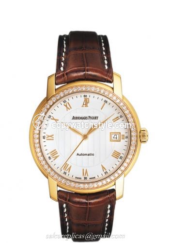 Audemars Piguet Jules Audemars Selfwinding Pink Gold / Diamond / White 15140OR.ZZ.A088CR.01 Audemars Piguet Jules Audemars Selfwinding Pink Gold / Diamond / White 15140OR.ZZ.A088CR.01