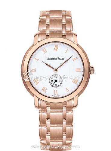 Audemars Piguet Jules Audemars Small Seconds Pink Gold / Silver / Bracelet 15155OR.OO.1229OR.01 Audemars Piguet Jules Audemars Small Seconds Pink Gold / Silver / Bracelet 15155OR.OO.1229OR.01