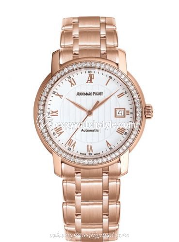 Audemars Piguet Jules Audemars Self-Winding Pink Gold / Diamond / Silver / Bracelet 15158OR.ZZ.1229OR.01