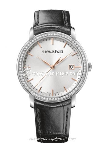 Audemars Piguet Jules Audemars Selfwinding White Gold / Diamond / Silver 15171BC.ZZ.A002CR.01 Audemars Piguet Jules Audemars Selfwinding White Gold / Diamond / Silver 15171BC.ZZ.A002CR.01