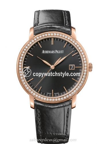 Audemars Piguet Jules Audemars Selfwinding Pink Gold / Diamond / Black 15171OR.ZZ.A002CR.01 Audemars Piguet Jules Audemars Selfwinding Pink Gold / Diamond / Black 15171OR.ZZ.A002CR.01