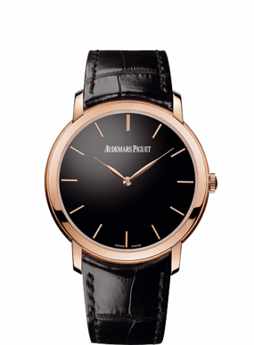 Audemars Piguet Jules Audemars 15180 Extra-Thin Pink Gold / Black 15180OR.OO.A002CR.01 Audemars Piguet Jules Audemars 15180 Extra-Thin Pink Gold / Black 15180OR.OO.A002CR.01