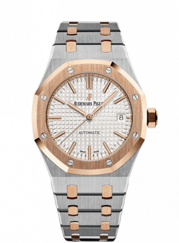 Audemars Piguet Royal Oak 15450 Selfwinding Stainless Steel / Pink Gold / Silver 15450SR.OO.1256SR.01