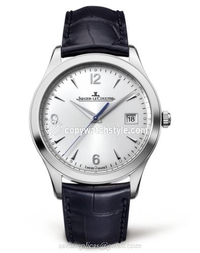 Jaeger-LeCoultre Master Control Date Stainless Steel / Silver / Alligator 1548420