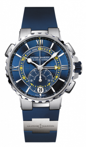 Ulysse Nardin Marine Regatta Stainless Steel / Blue / Rubber 1553-155-3/43