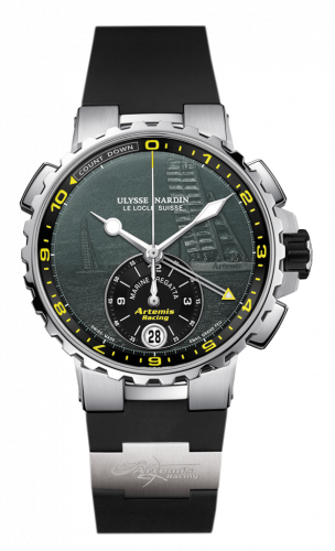 Ulysse Nardin Marine Regatta Stainless Steel / Artemis / Rubber 1553-155LE-3/E2-ART Ulysse Nardin Marine Regatta Stainless Steel / Artemis / Rubber 1553-155LE-3/E2-ART