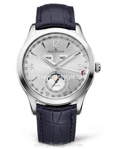Jaeger-LeCoultre Master Calendar Stainless Steel / Silver / Alligator 1558420 Jaeger-LeCoultre Master Calendar Stainless Steel / Silver / Alligator 1558420