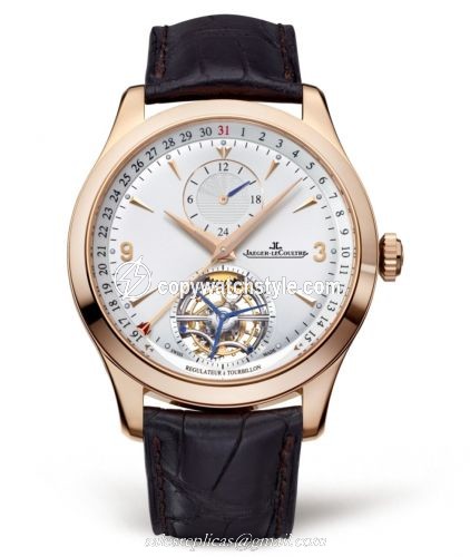 Jaeger-LeCoultre Master Tourbillon Pink Gold / Silver / Alligator 1562421