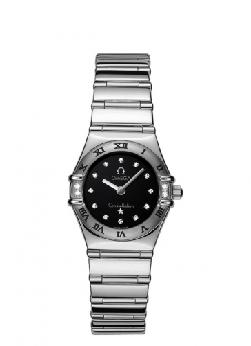 Omega Constellation Quartz 22.5 My Choice Stainless Steel / Diamond / Black 1566.56.00 Omega Constellation Quartz 22.5 My Choice Stainless Steel / Diamond / Black 1566.56.00