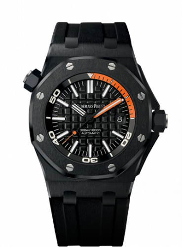 Audemars Piguet Royal Oak Offshore Diver 15707 Black Ceramic / Orange 15707CE.OO.A002CA.01 Audemars Piguet Royal Oak Offshore Diver 15707 Black Ceramic / Orange 15707CE.OO.A002CA.01