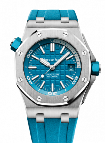 Audemars Piguet Royal Oak Offshore Diver Stainless Steel / Turquoise 15710ST.OO.A032CA.01 Audemars Piguet Royal Oak Offshore Diver Stainless Steel / Turquoise 15710ST.OO.A032CA.01
