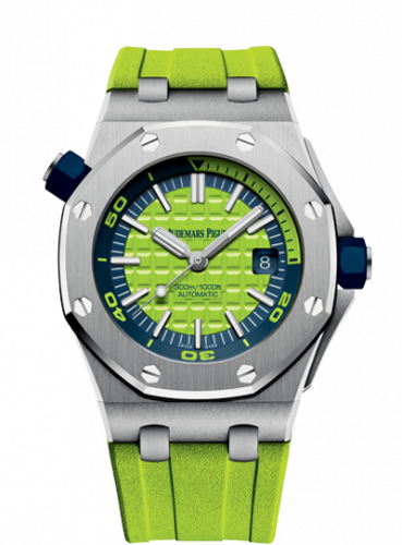 Audemars Piguet Royal Oak Offshore Diver Stainless Steel / Green 15710ST.OO.A038CA.01 Audemars Piguet Royal Oak Offshore Diver Stainless Steel / Green 15710ST.OO.A038CA.01
