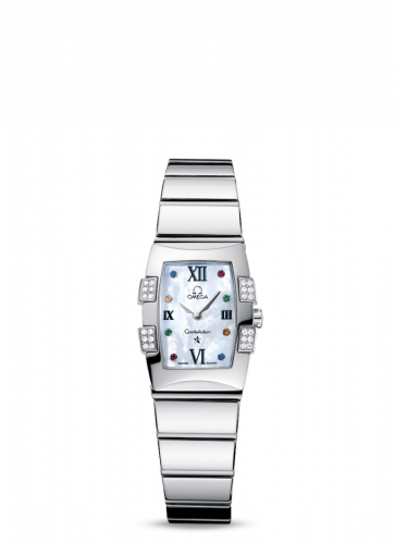 Omega Constellation Quadrella Quartz 25 Stainless Steel / MOP 1585.79.00 Omega Constellation Quadrella Quartz 25 Stainless Steel / MOP 1585.79.00