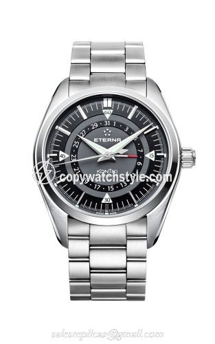 Eterna KonTiki Four-Hands Black / Bracelet 1598.41.41.0217 Eterna KonTiki Four-Hands Black / Bracelet 1598.41.41.0217