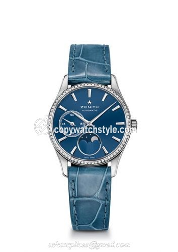 Zenith Elite Ultra Thin Lady Moonphase Blue / Diamond 16.2310.692/51.C705 Zenith Elite Ultra Thin Lady Moonphase Blue / Diamond 16.2310.692/51.C705