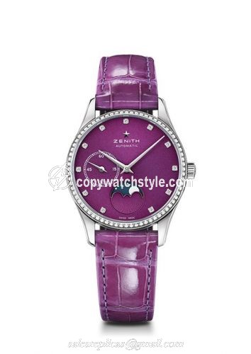 Zenith Elite Ultra Thin Lady Moonphase Purple / Diamond 16.2310.692/92.C750 Zenith Elite Ultra Thin Lady Moonphase Purple / Diamond 16.2310.692/92.C750