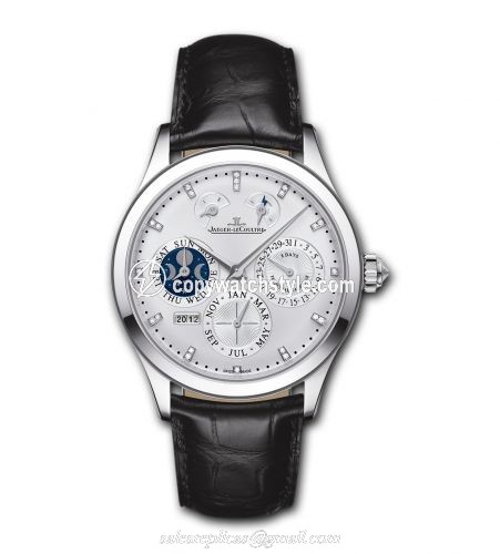 Jaeger-LeCoultre Master Eight Days Perpetual White Gold / Diamond Index 1613401 Jaeger-LeCoultre Master Eight Days Perpetual White Gold / Diamond Index 1613401
