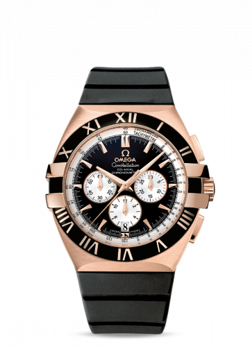 Omega Constellation Co-Axial 41 Chronograph Double Eagle Red Gold / Black / Rubber 1619.51.91 Omega Constellation Co-Axial 41 Chronograph Double Eagle Red Gold / Black / Rubber 1619.51.91