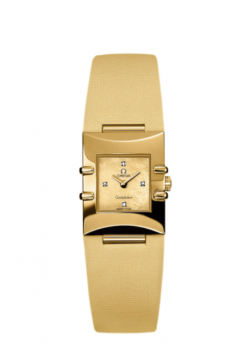 Omega Constellation Quadra Quartz 19.3 Yellow Gold / Yellow MOP 1631.77.60
