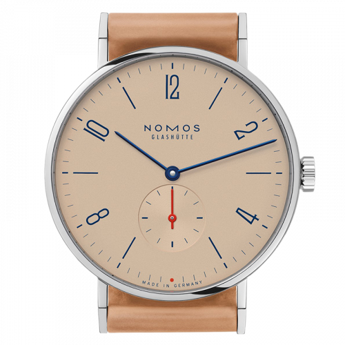 Nomos Glashutte Tangente 38 Red Dot Salmon 164.S10