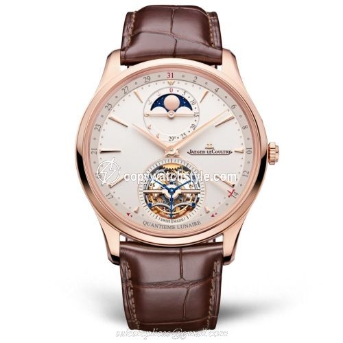 Jaeger-LeCoultre Master Ultra Thin Tourbillon Moon Pink Gold / Eggshell / Alligator 1692410 Jaeger-LeCoultre Master Ultra Thin Tourbillon Moon Pink Gold / Eggshell / Alligator 1692410