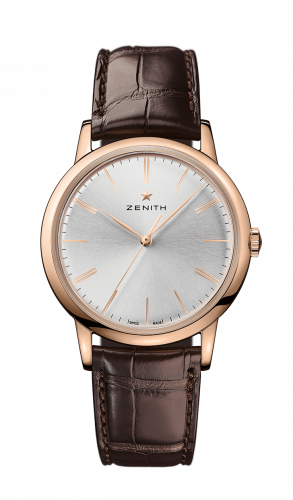 Zenith Elite Classic Rose Gold / Silver / Alligator 18.2290.679/01.C498 Zenith Elite Classic Rose Gold / Silver / Alligator 18.2290.679/01.C498