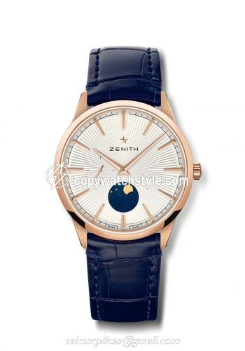 Zenith Elite Moon Phase 40 Rose Gold / Silver 18.3100.692/01.C922