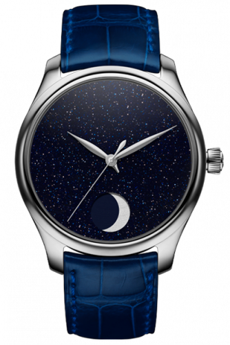 H. Moser & Cie Endeavour Perpetual Moon Stainless Steel / Aventurine Concept 1801-0402 H. Moser & Cie Endeavour Perpetual Moon Stainless Steel / Aventurine Concept 1801-0402