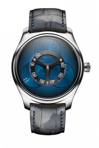 H. Moser & Cie Endeavour Flying Hours White Gold / Funky Blue 1806-0200 H. Moser & Cie Endeavour Flying Hours White Gold / Funky Blue 1806-0200