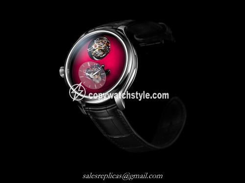 H. Moser & Cie Endeavour Cylindrical Tourbillon MB&F Burgundy 1810-1201 H. Moser & Cie Endeavour Cylindrical Tourbillon MB&F Burgundy 1810-1201