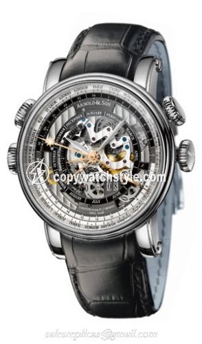 Arnold & Son Hornet World Timer Skeleton 1H6AS.O01A.C79F Arnold & Son Hornet World Timer Skeleton 1H6AS.O01A.C79F